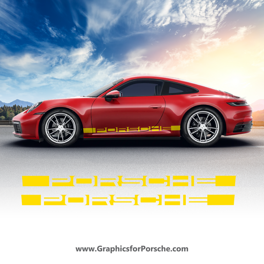 Side Graphics Stripe Set for Carrera 911