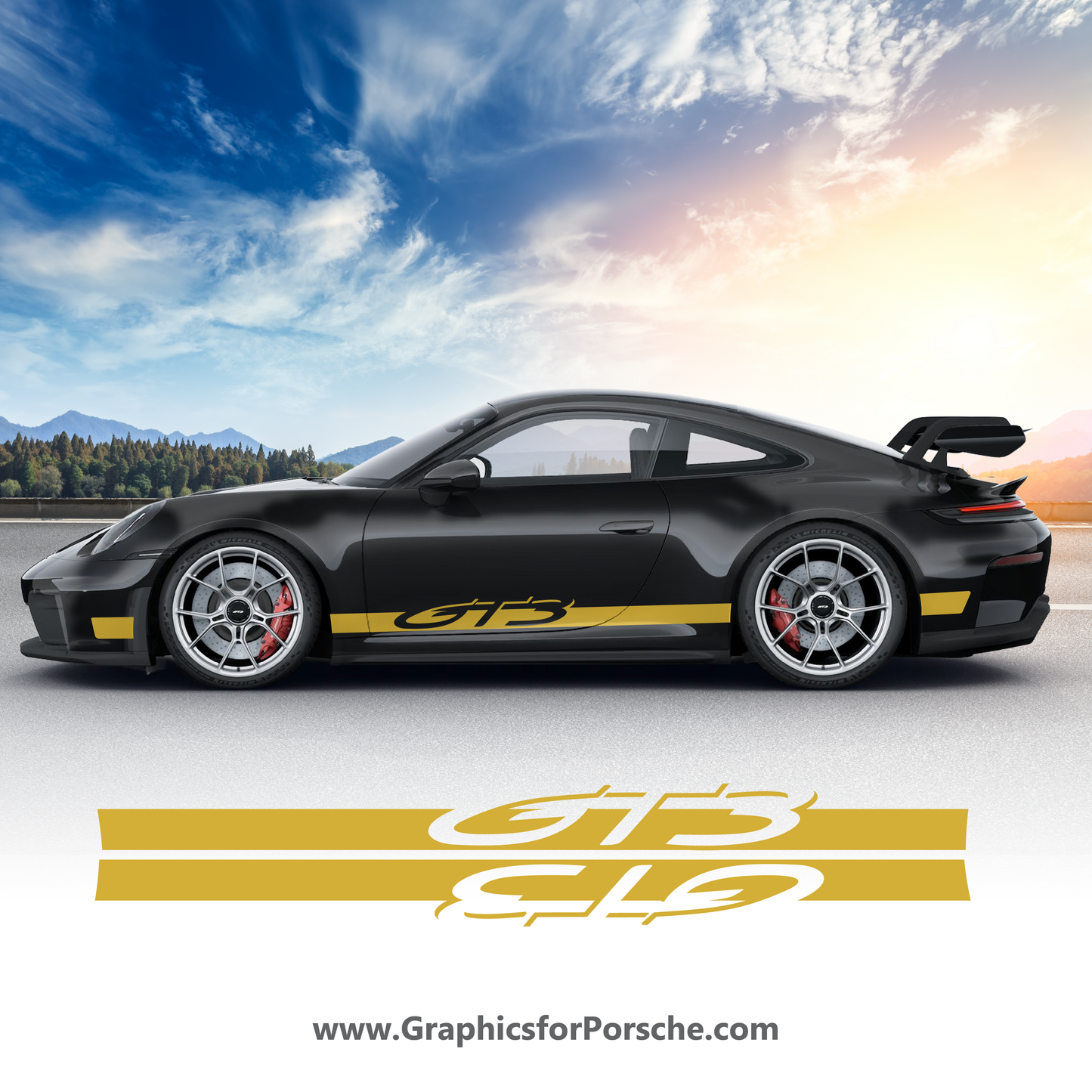 Accent Graphics for Porsche 911 GT3 992