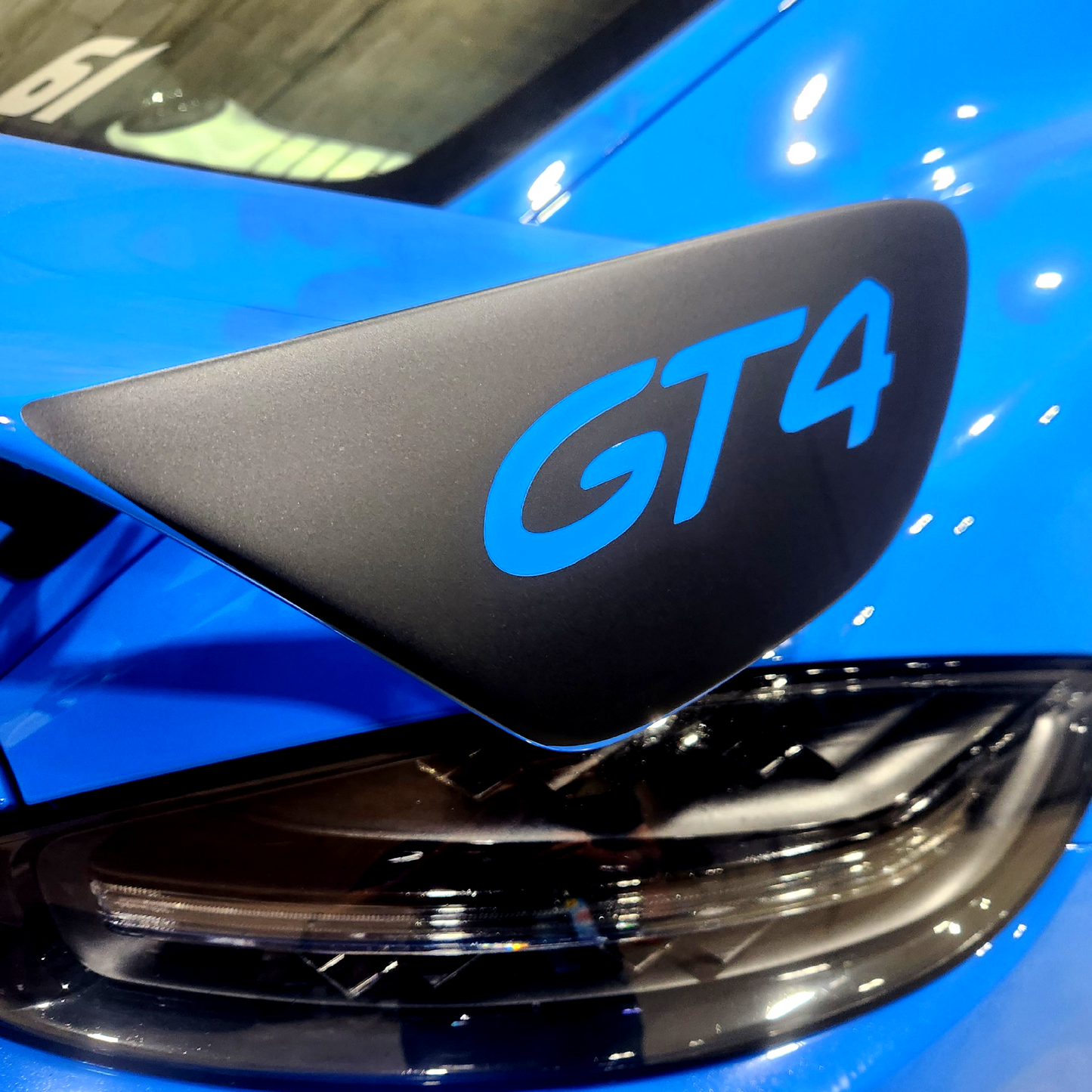 Side Stripes Kit Decal for Cayman GT4. Door & Wing Cap