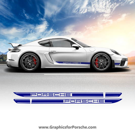 Side Stripes Kit Decal for Cayman.