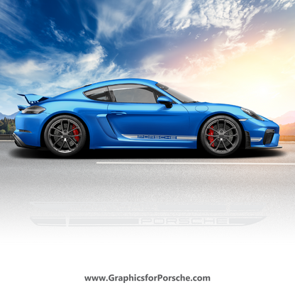 Side Stripes Kit Decal for Cayman.