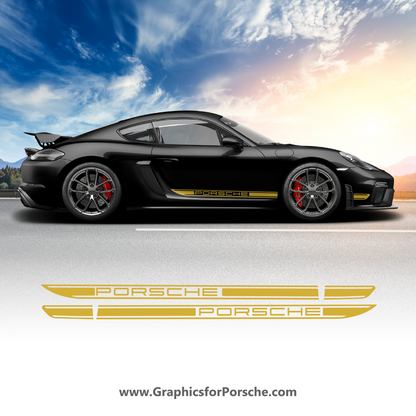 Side Stripes Kit Decal for Cayman.
