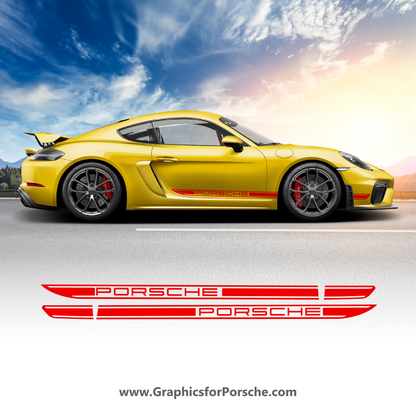 Side Stripes Kit Decal for Cayman.