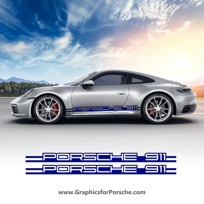 Side Decal Stripe Set for Carrera 911