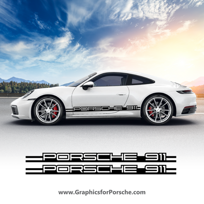 Side Decal Stripe Set for Carrera 911