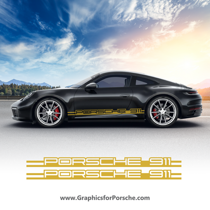 Side Decal Stripe Set for Carrera 911