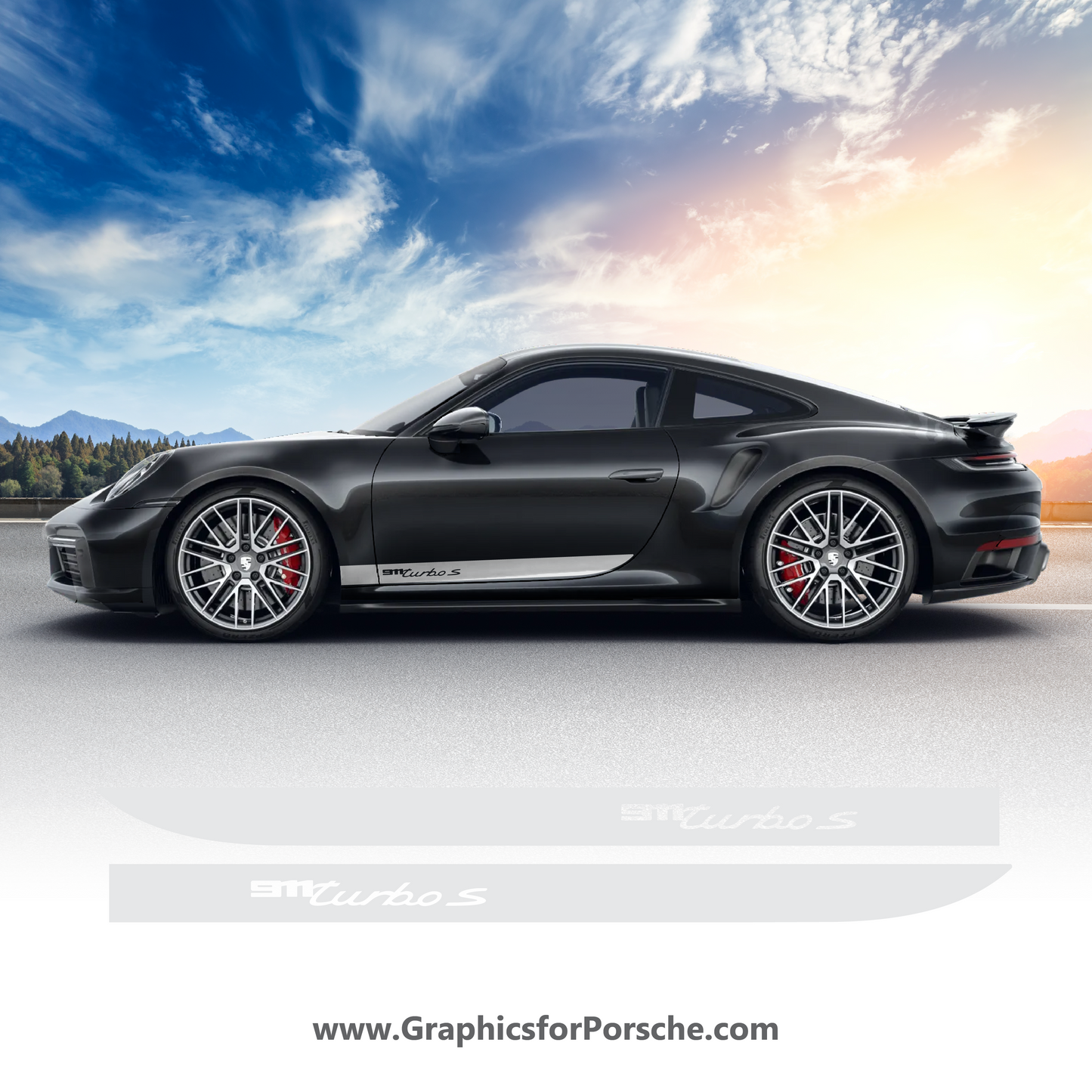 Accent Door Graphics for Turbo S