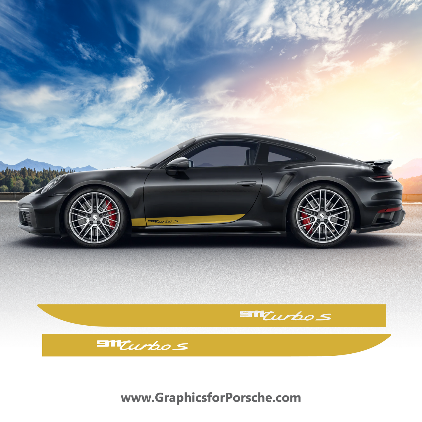 Accent Door Graphics for Turbo S