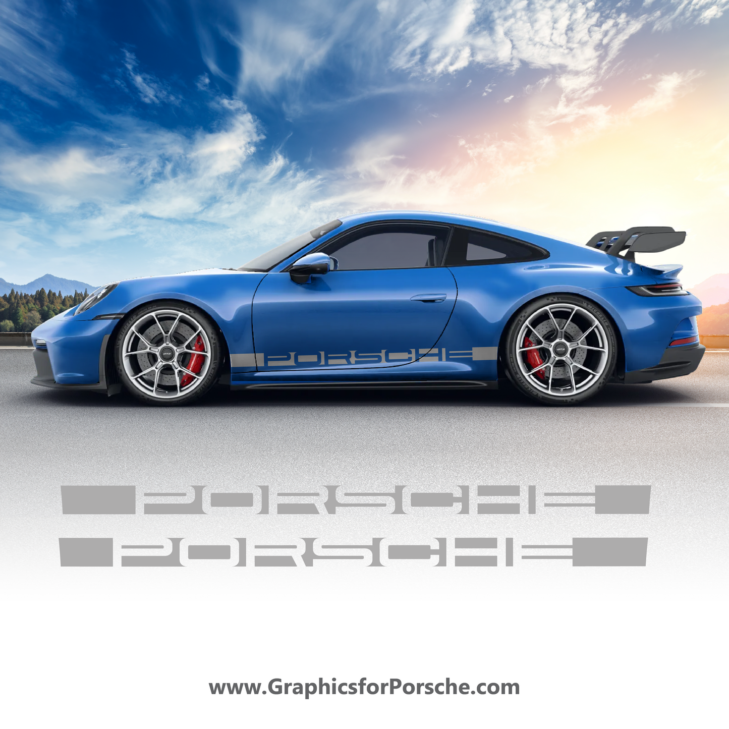 Side Graphics Stripe Set for Carrera 911