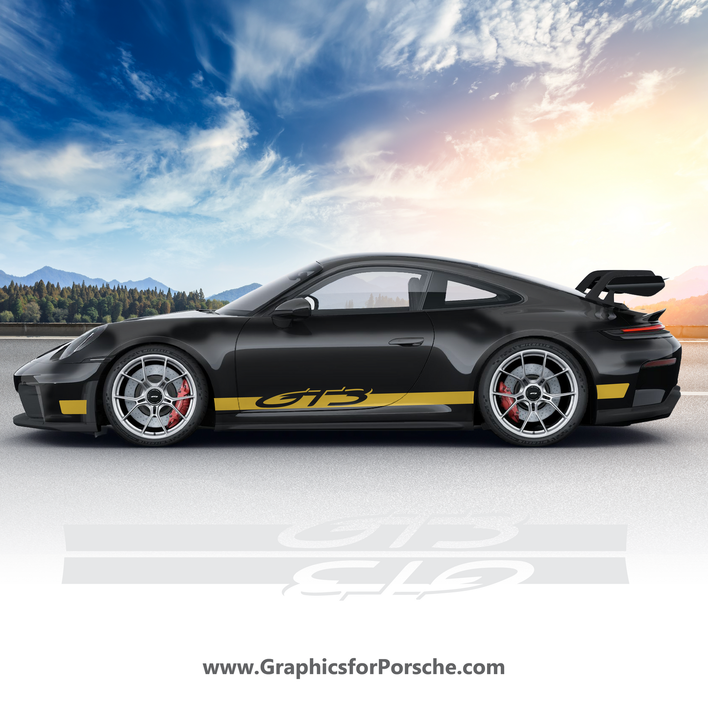 Accent Graphics for Porsche 911 GT3 992