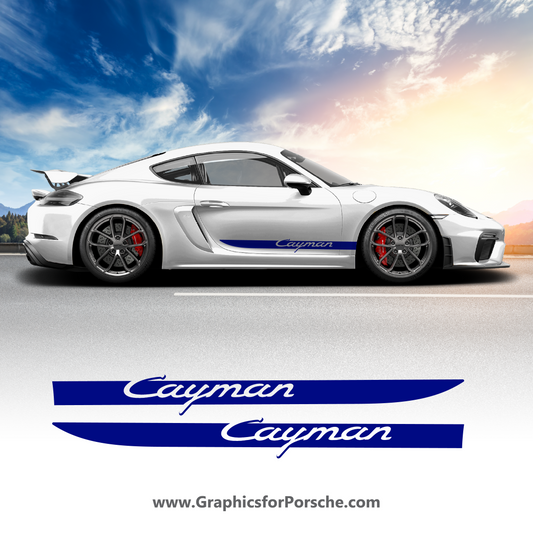 Side Door Graphics for Cayman 718