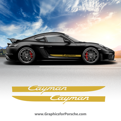 Side Door Graphics for Cayman 718