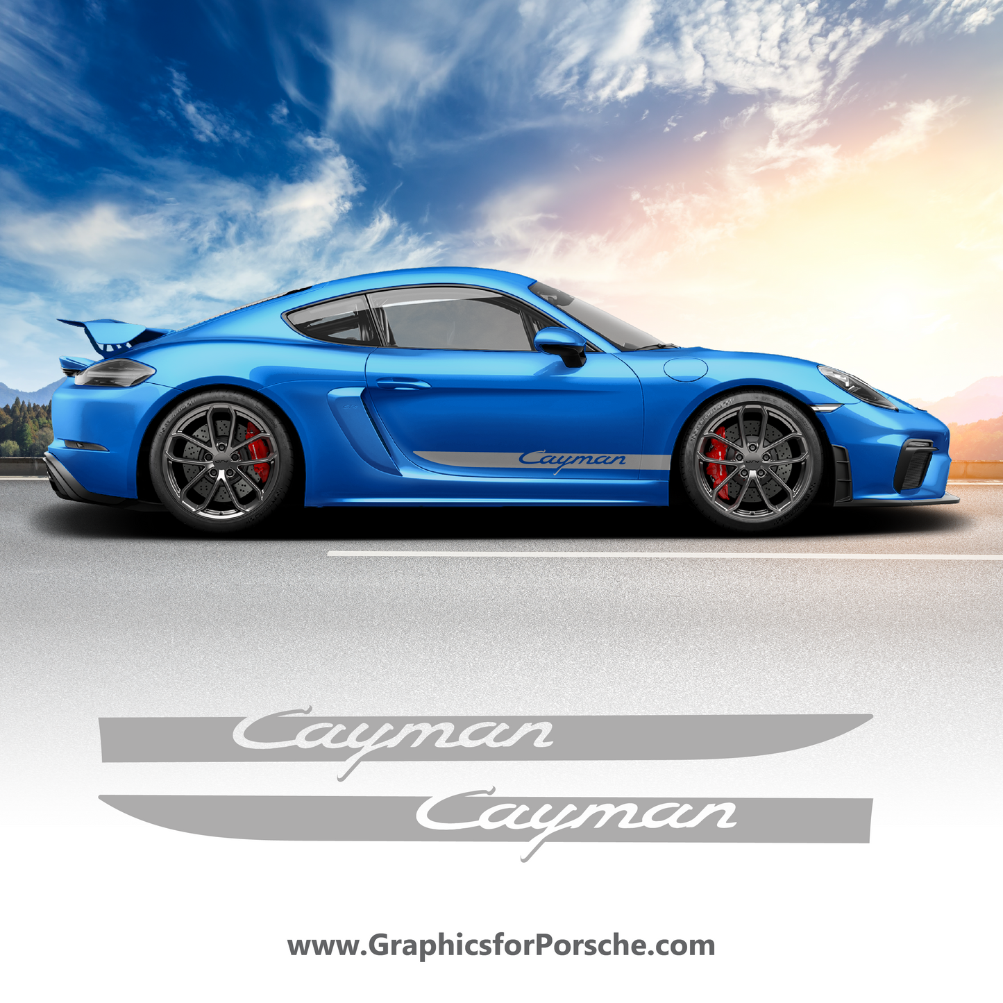 Side Door Graphics for Cayman 718