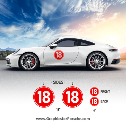 Racing Numbers for Cayman & Carrera