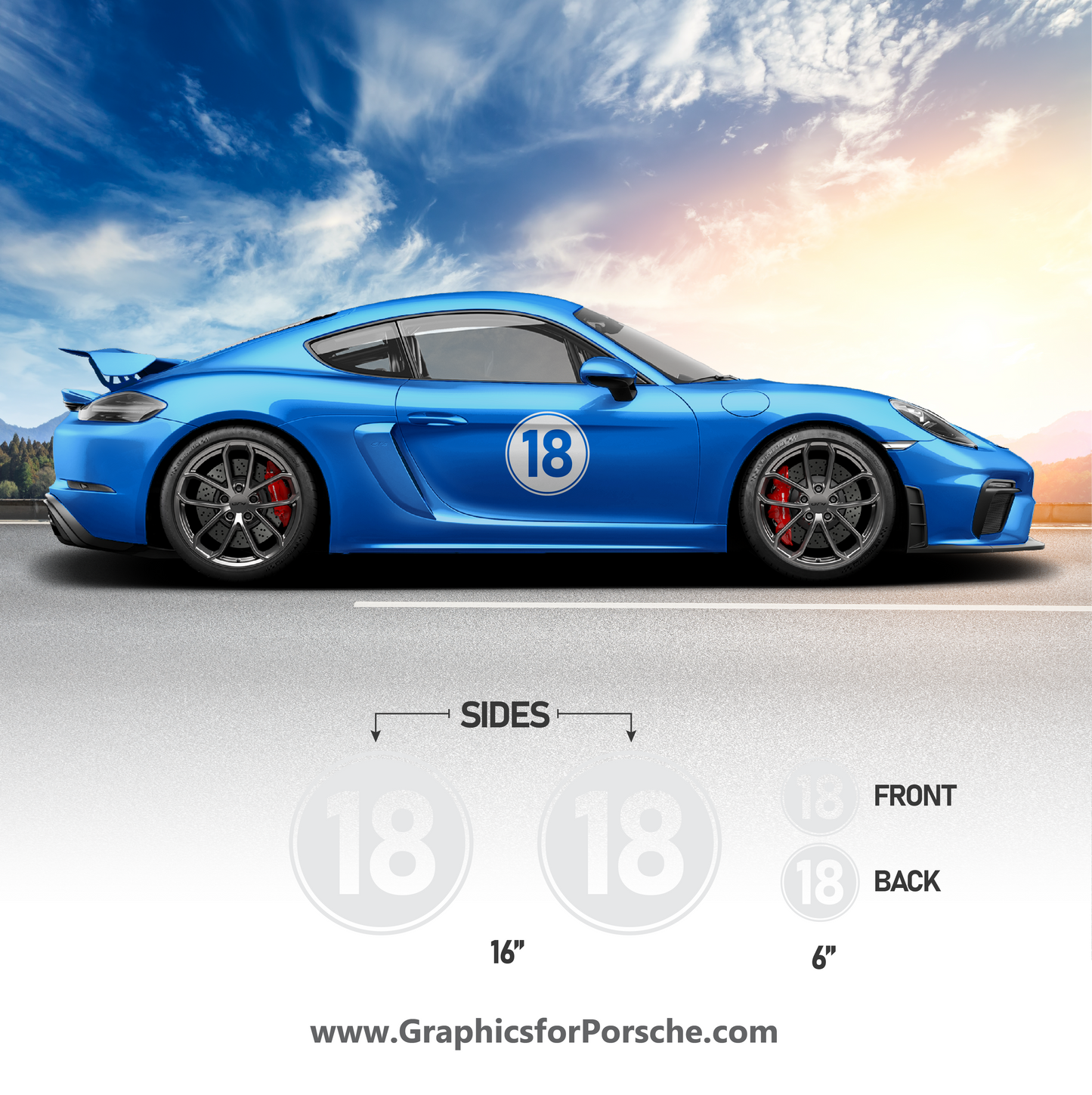 Racing Numbers for Cayman & Carrera
