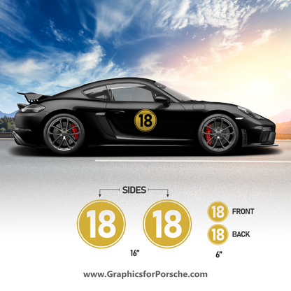 Racing Numbers for Cayman & Carrera