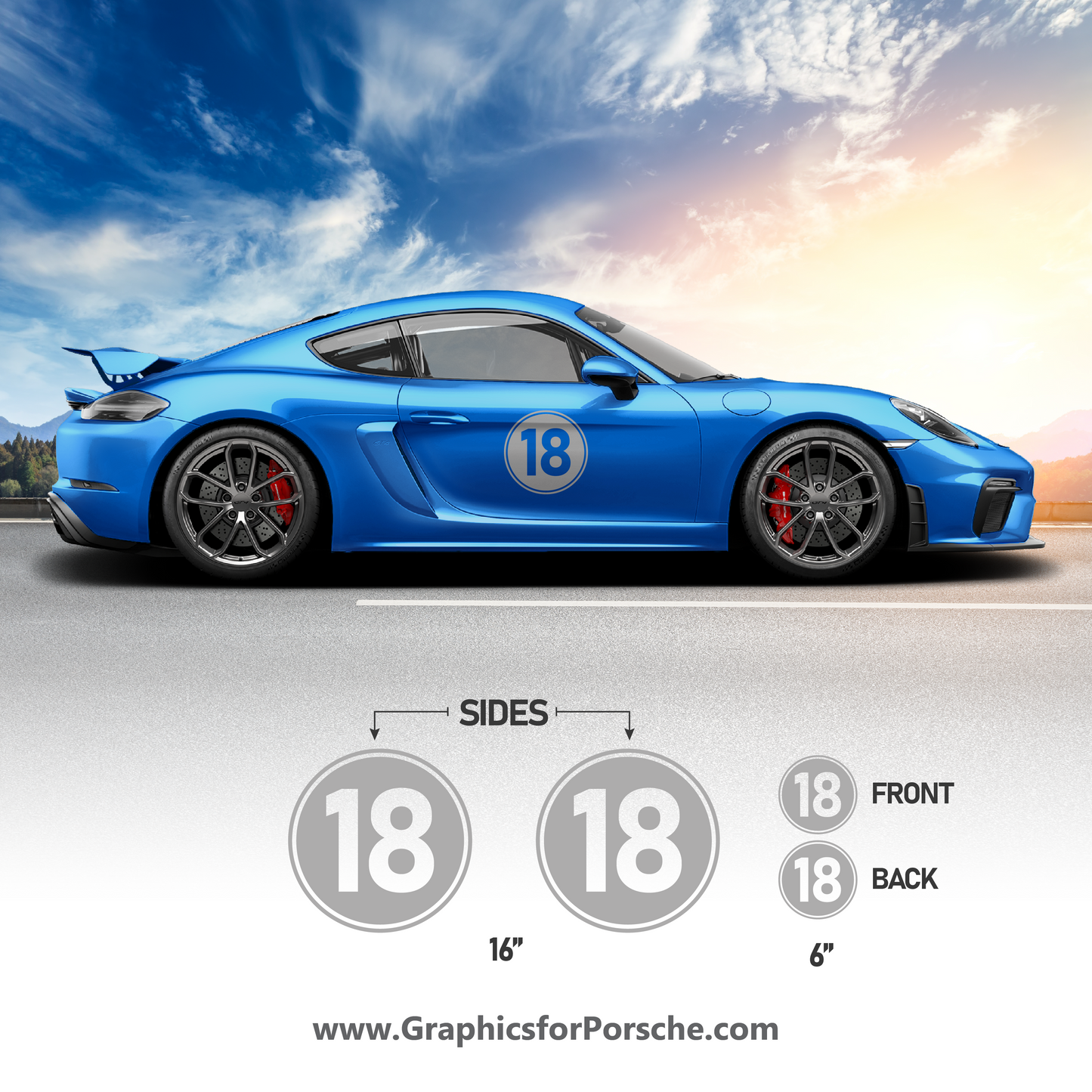 Racing Numbers for Cayman & Carrera